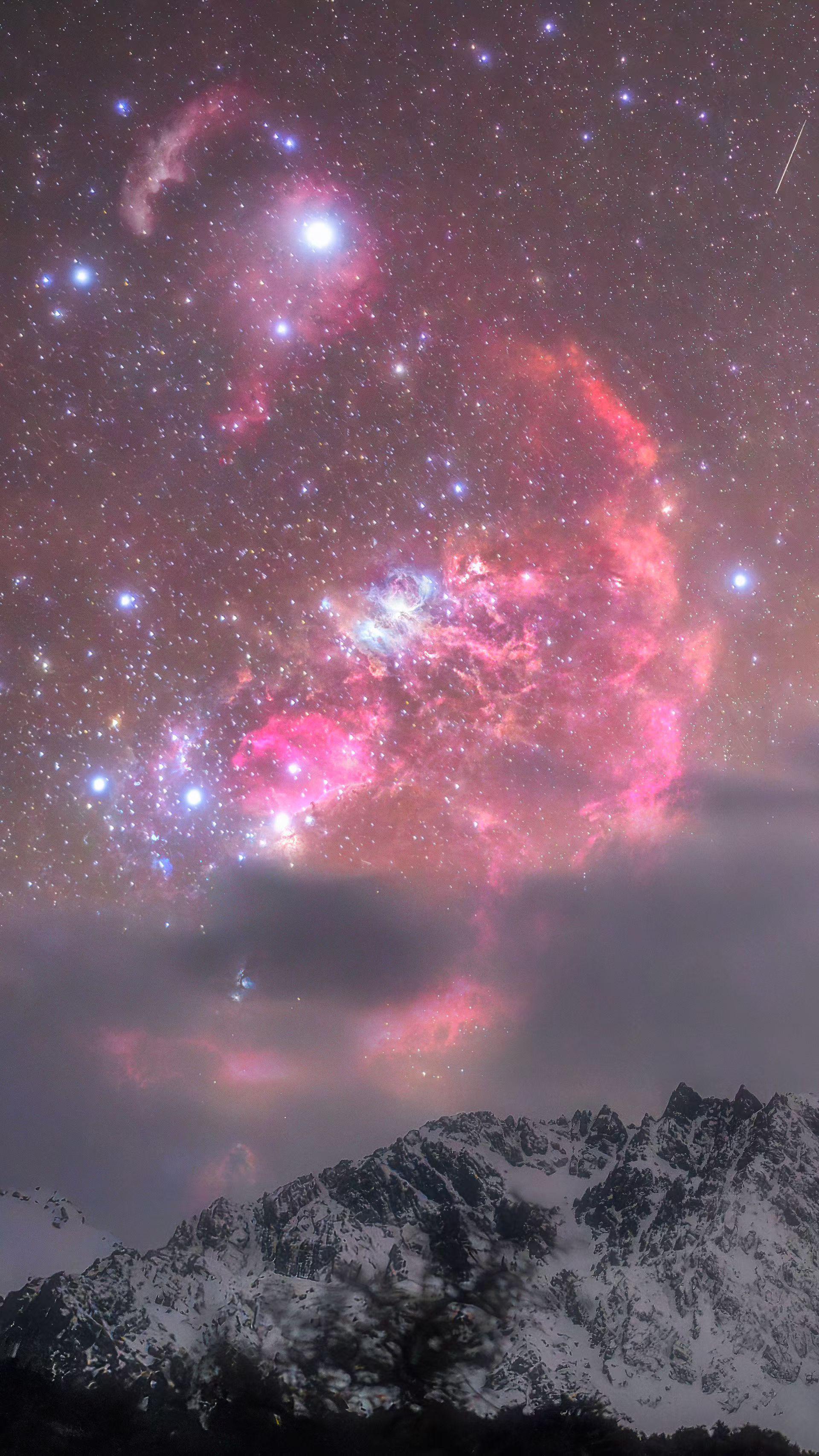 终于轮到我来处理结合深空和风光的图片了～终于轮到我来处理结合深空和风光的图片了～