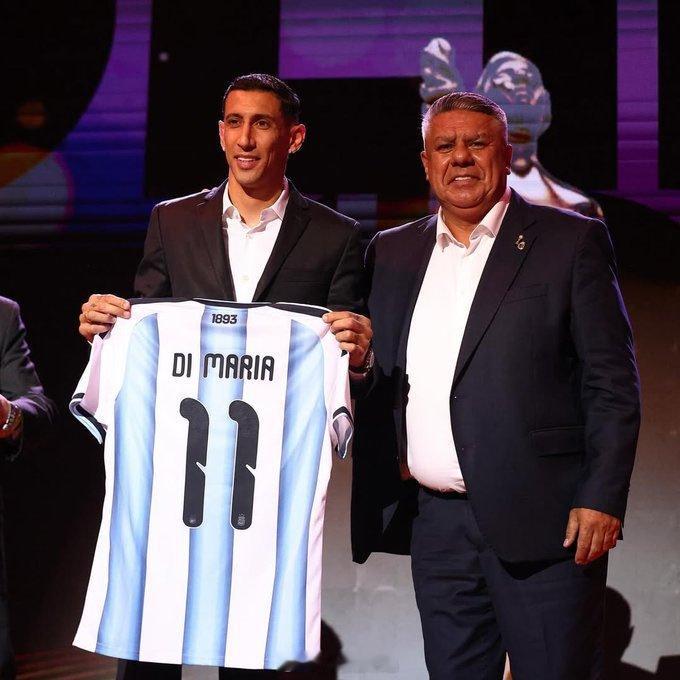 阿根廷足协主席塔皮亚在社交媒体上表达了对阿根廷国家队在奥林匹亚奖颁奖典礼上获得认