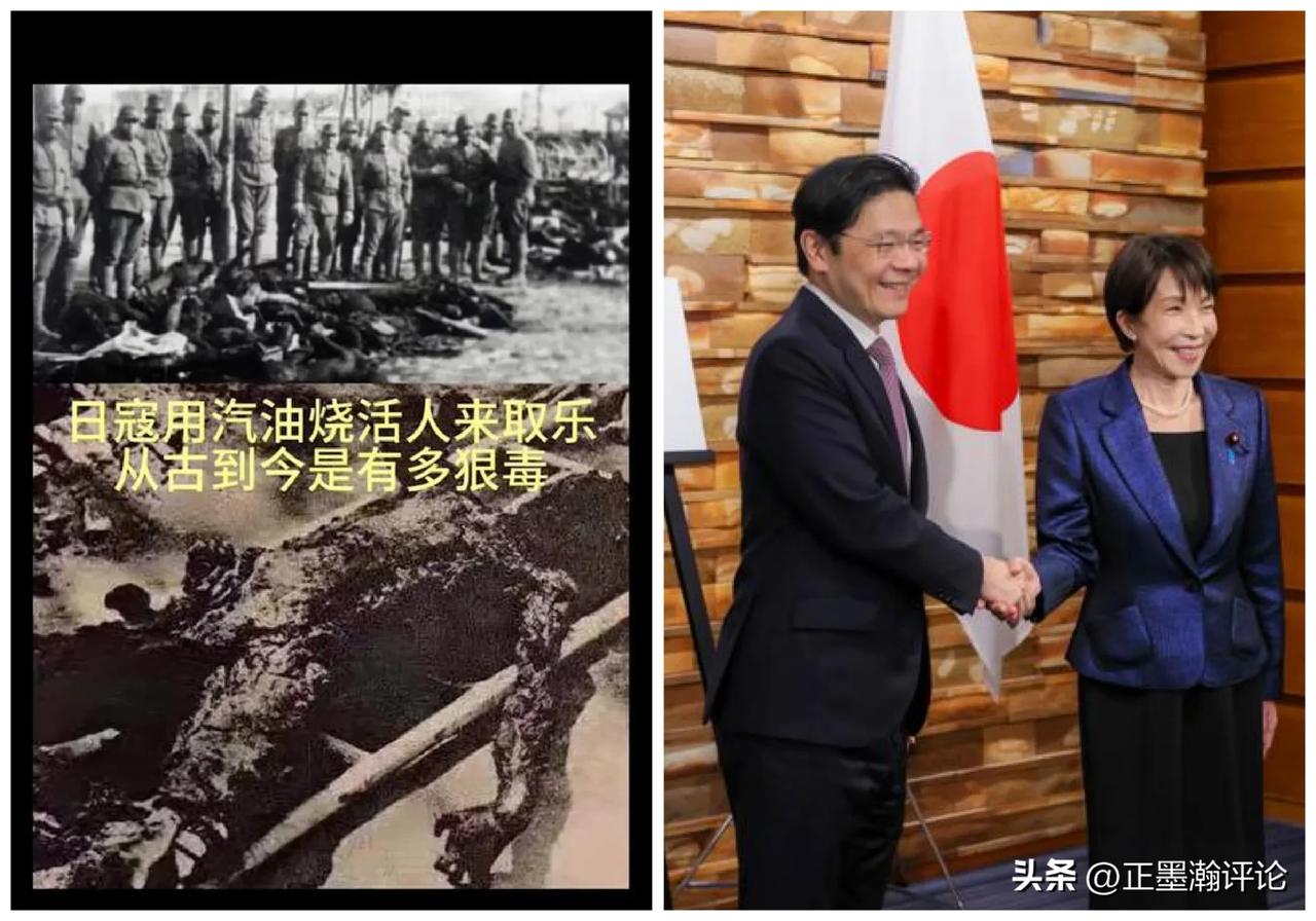 新加坡总理黄循财说：“日本是东南亚最受信任的头号大国，我们已经放下历史。”

这