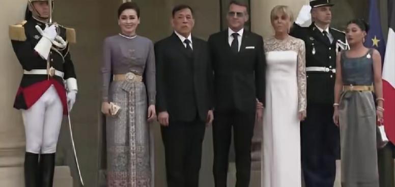 马克龙会见玛哈国王还戴着墨镜，这礼貌吗？
是马克龙又被老婆揍了，还是眼睛出问题了