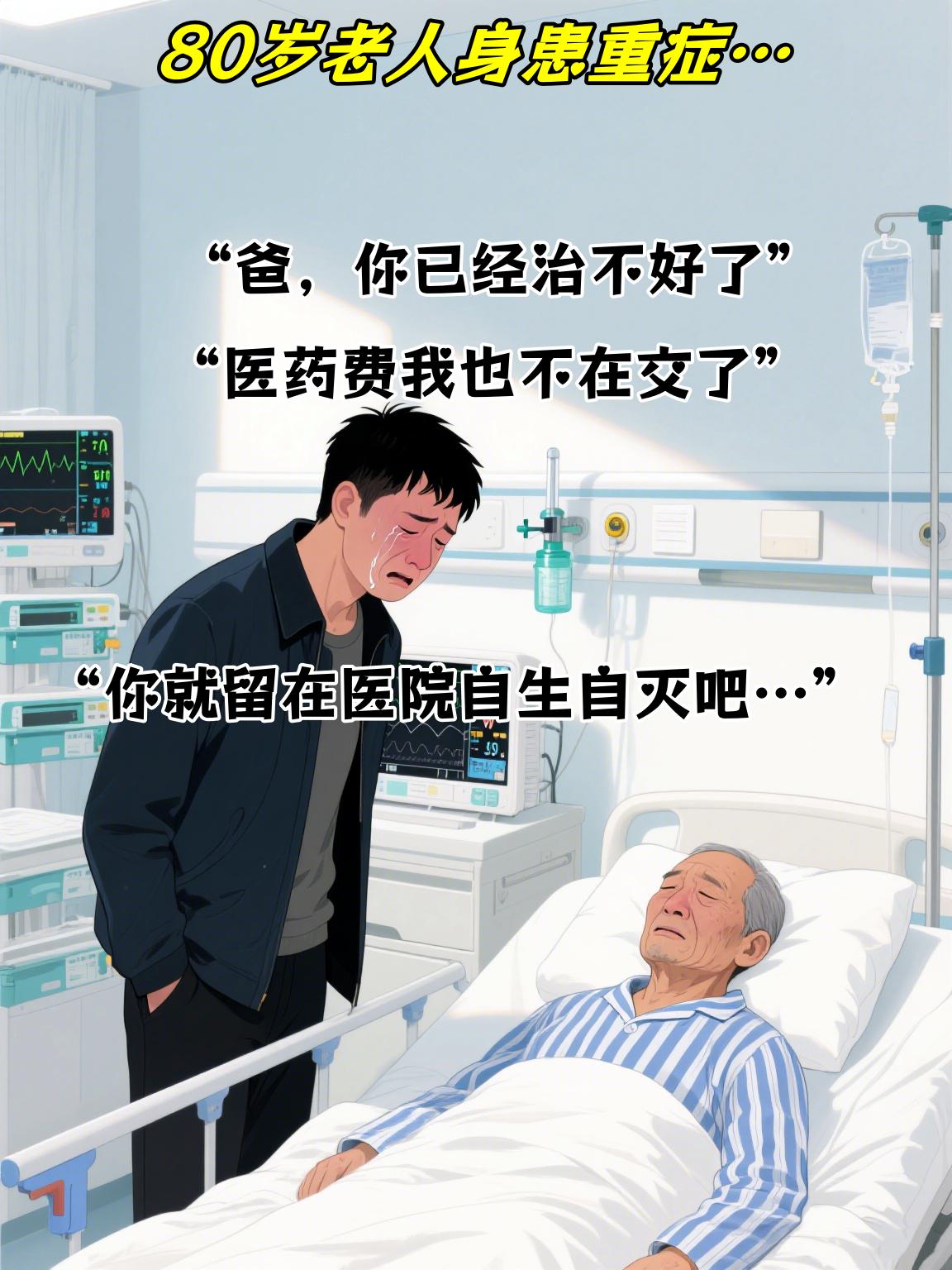 老人重病穷儿弃，临终仁医应声儿！