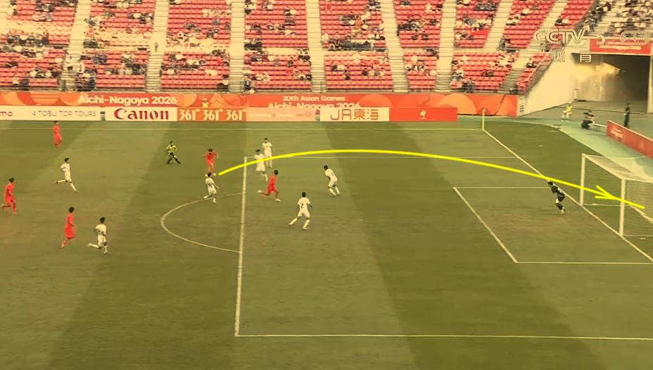 快讯！王钰栋精彩世界波：U23国足2比1领先乌兹别克斯坦队。
这场争铜牌赛上半场