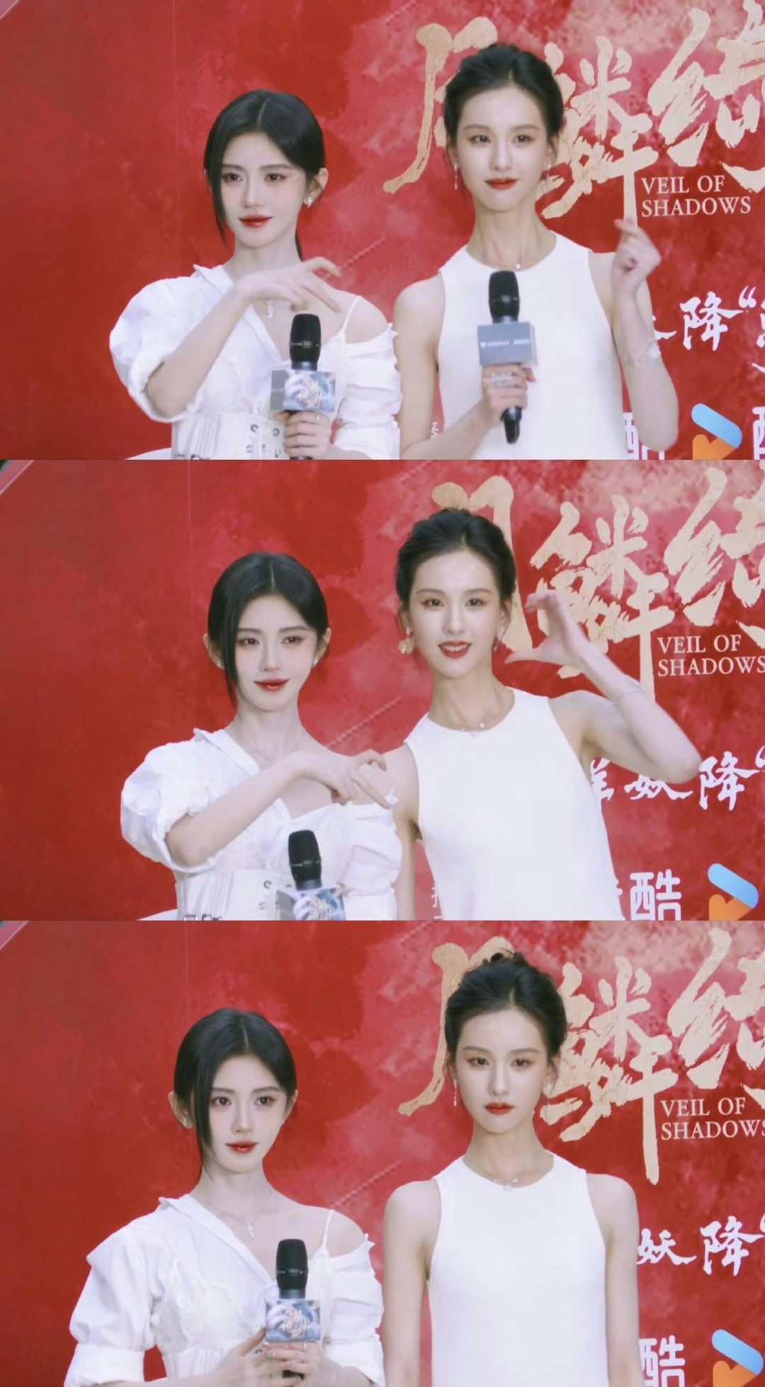 假如鞠婧祎陈都灵有一个女儿两位貌美妈咪，谁看了不想当小宝贝 