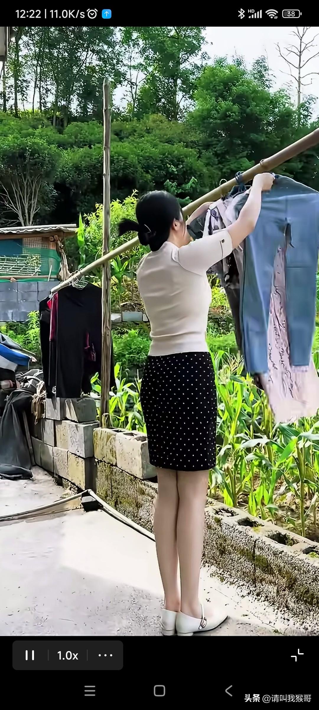 门前种地，门口晾衣，这样的农村生活真好