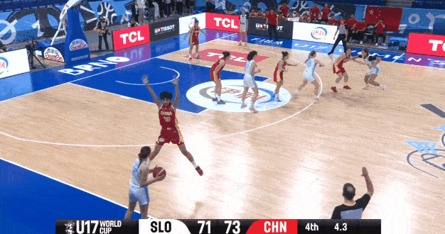 中国U17女篮最后一攻防成，李沅珊罚球准绝杀战胜斯洛文尼亚