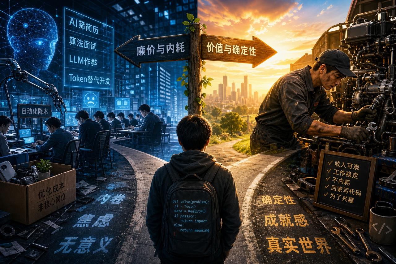 【逃离大厂去修柴油机：程序员的尊严保卫战】

一位拥有10年经验、曾效力于暴雪的