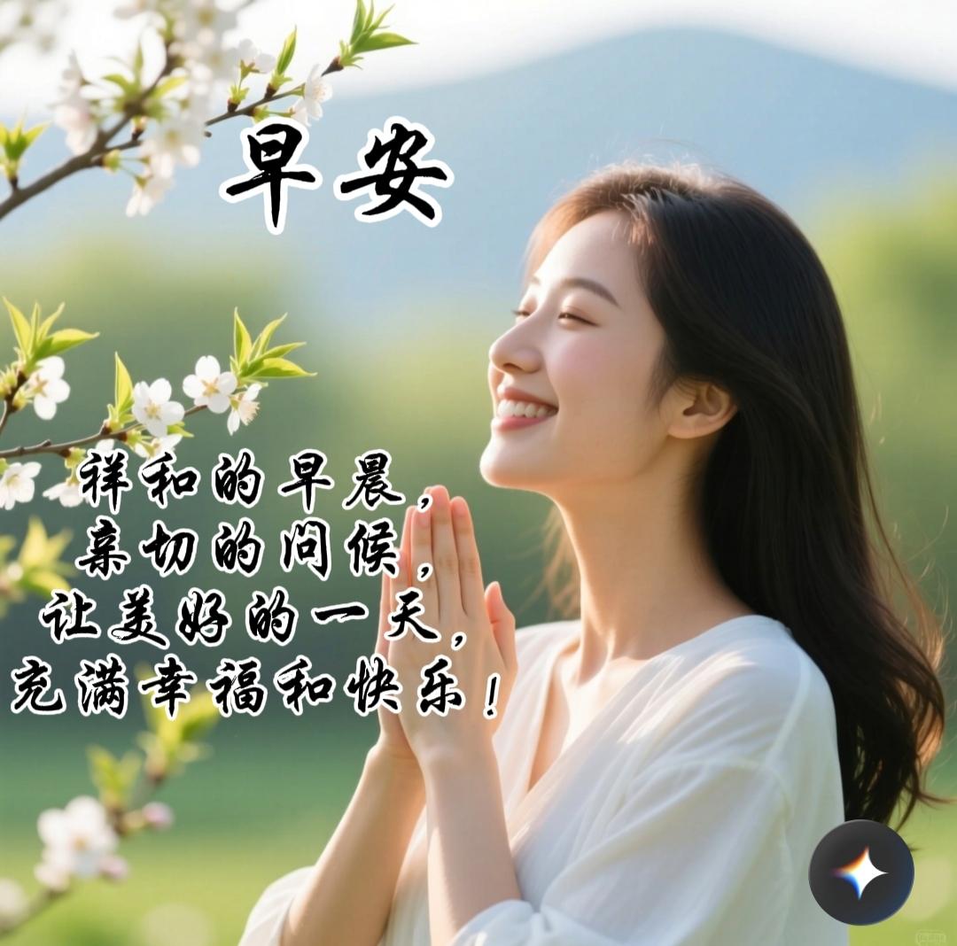 有哪些早安心语正能量的图片句子呢祥和的早晨，亲切的问候，让美好的一天，充满幸福和