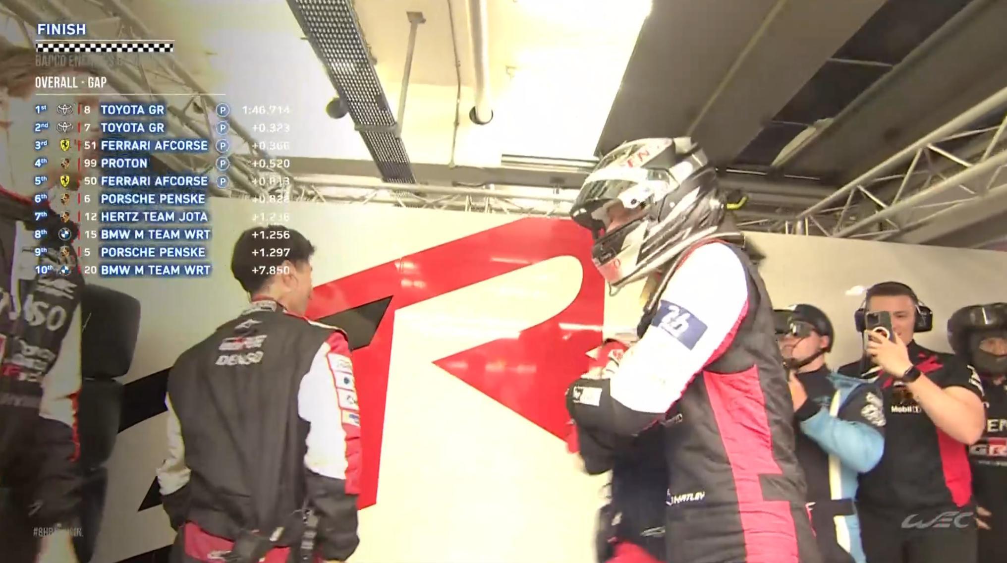 哈特利1:46.714帮助丰田夺得了WEC巴林8小时杆位，丰田在制造商积分榜上与