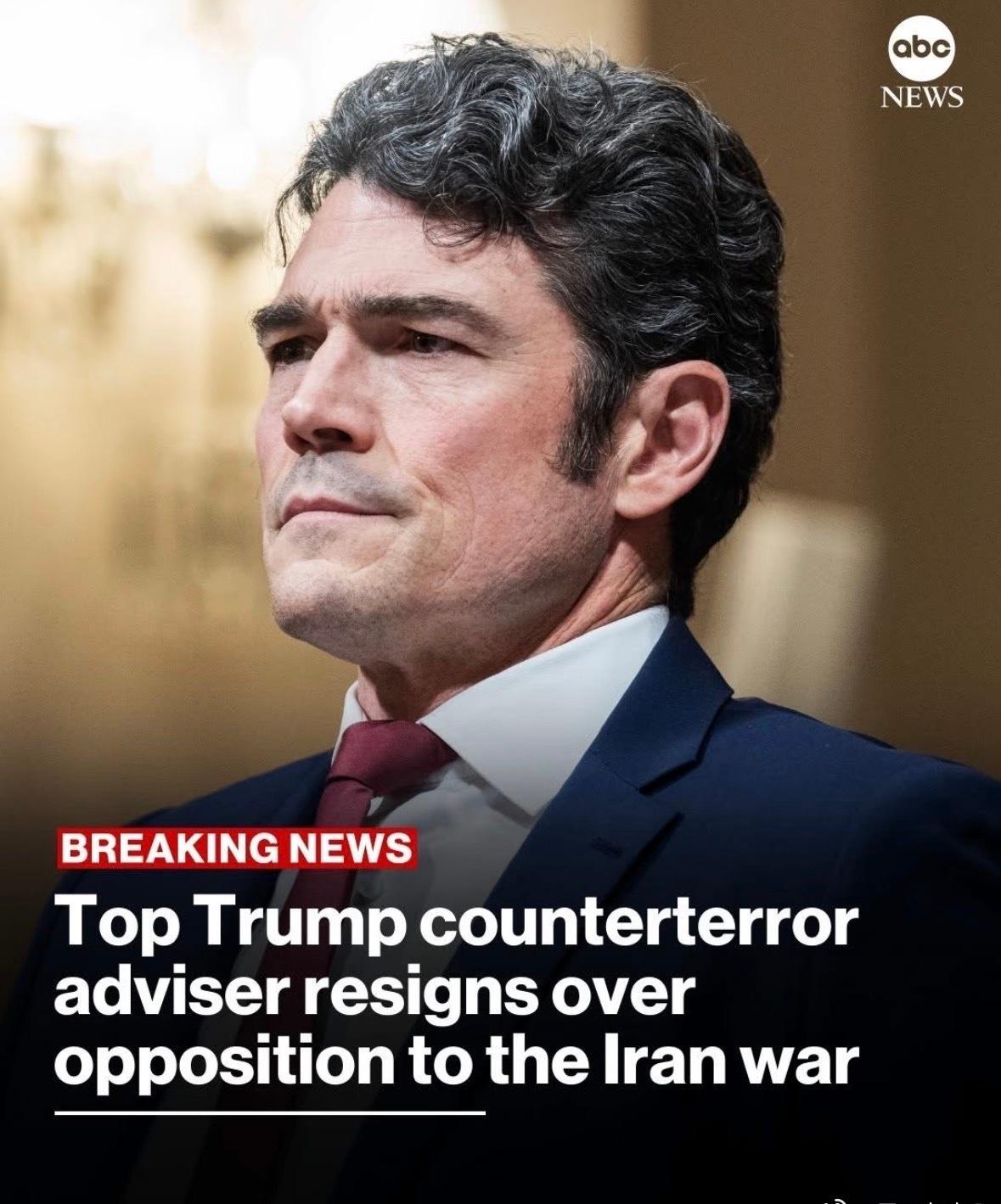 据美国广播公司（ABC）与福克斯新闻报道，前国家反恐中心主任、特朗普首席反恐顾问