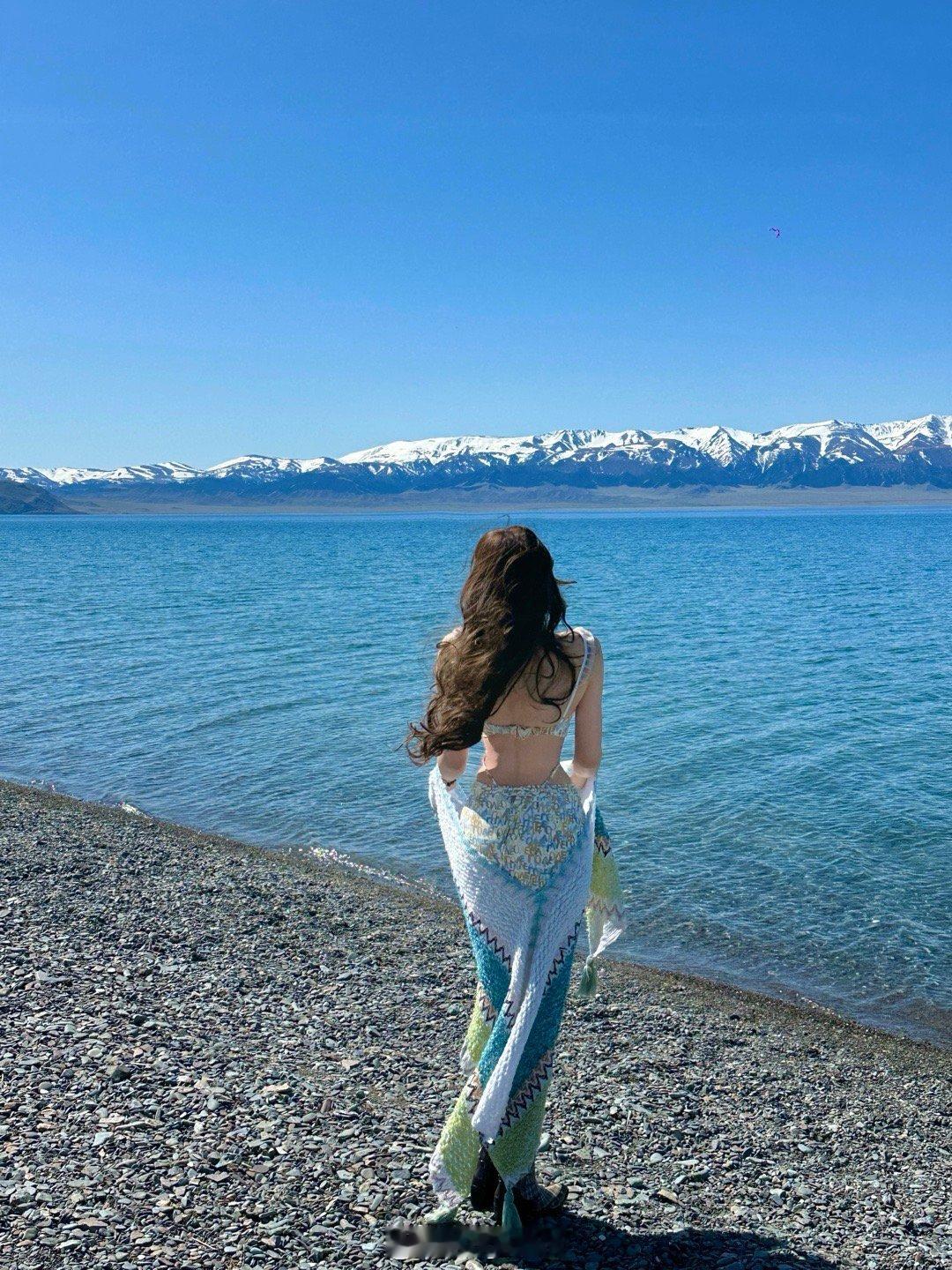 🫧𓇼🌊看到了现实中的童话世界克莱因蓝蓝的湖 双倍温柔🩵  ​​​