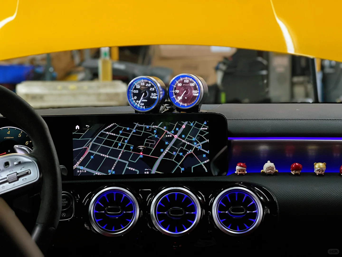 什么车才配3Bar涡轮表？奔驰A45升级Defi仪表