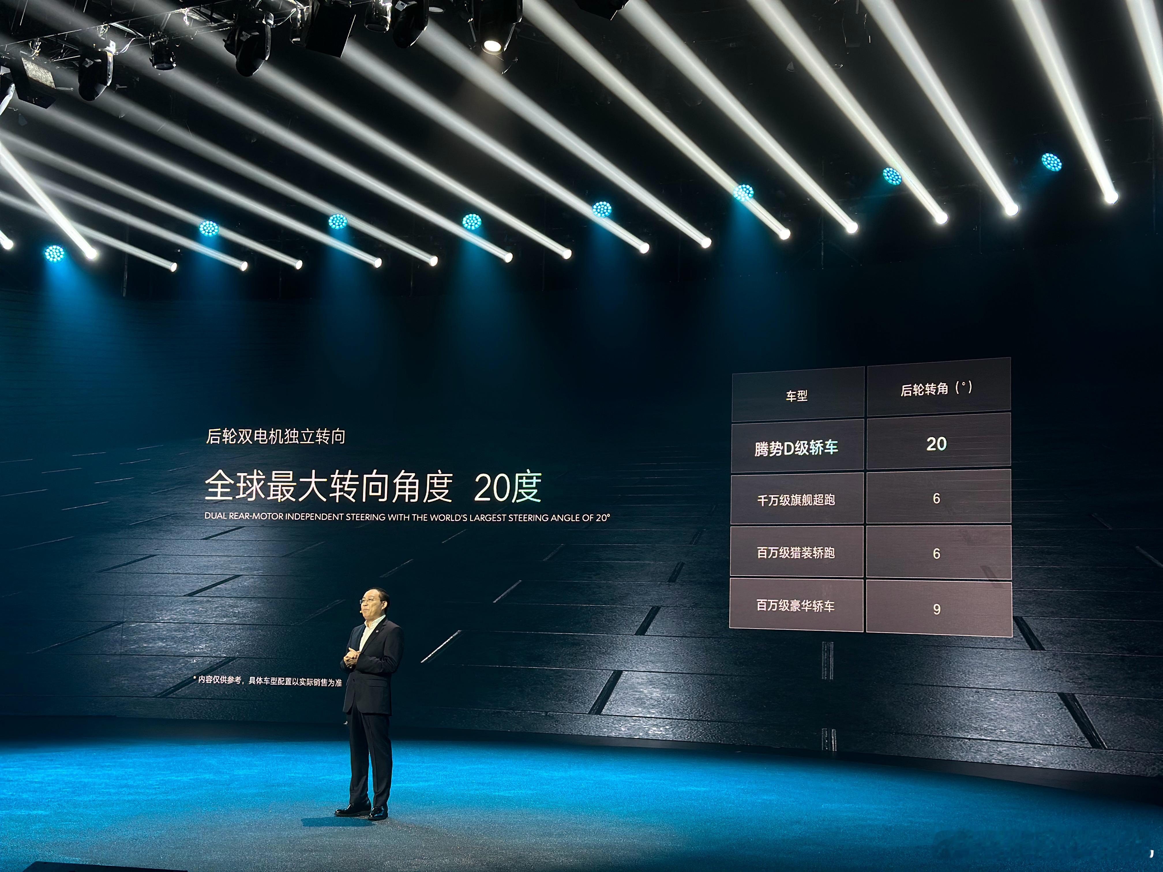 腾势Z9gt拥有全球最大的转向角度 20度转弯半径4.62m！D级车的尺寸，A0