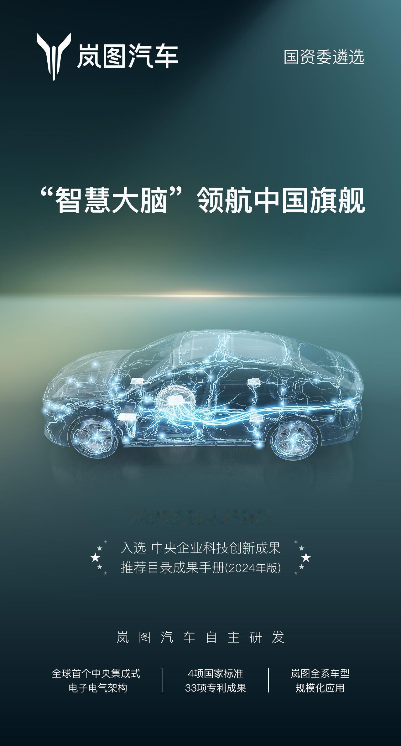 【行业唯一，国资委力荐！岚图中央集中式电子电气架构获得国家级权威认可】
【202