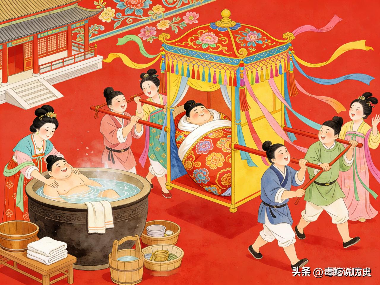 第一件奇葩事：位高权重的“胡儿”认了个“娘”
安禄山为了讨好唐玄宗，把心思动到了