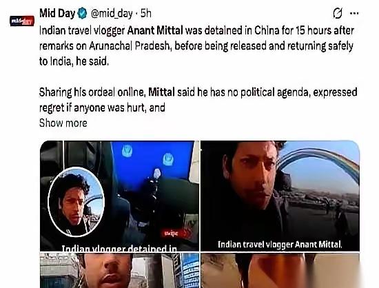 一个印度博主，人刚落地广州机场，护照递过去，机器一扫。
两名工作人员一左一右，直