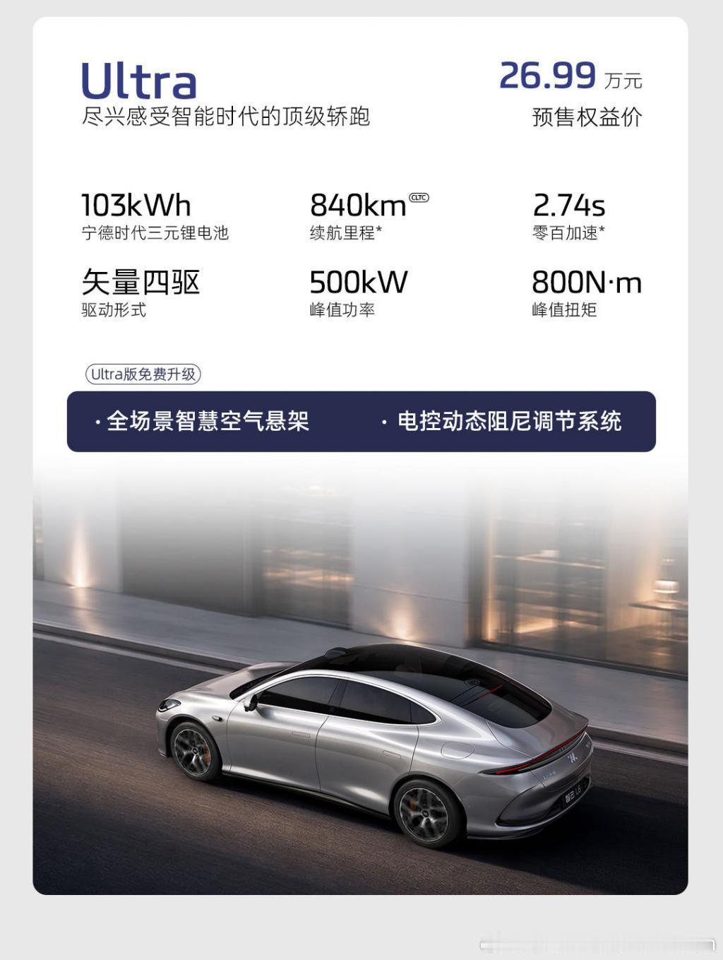 【全新一代智己L6预售权益价23.49万元至24.99万元】日前在全新一代智己L