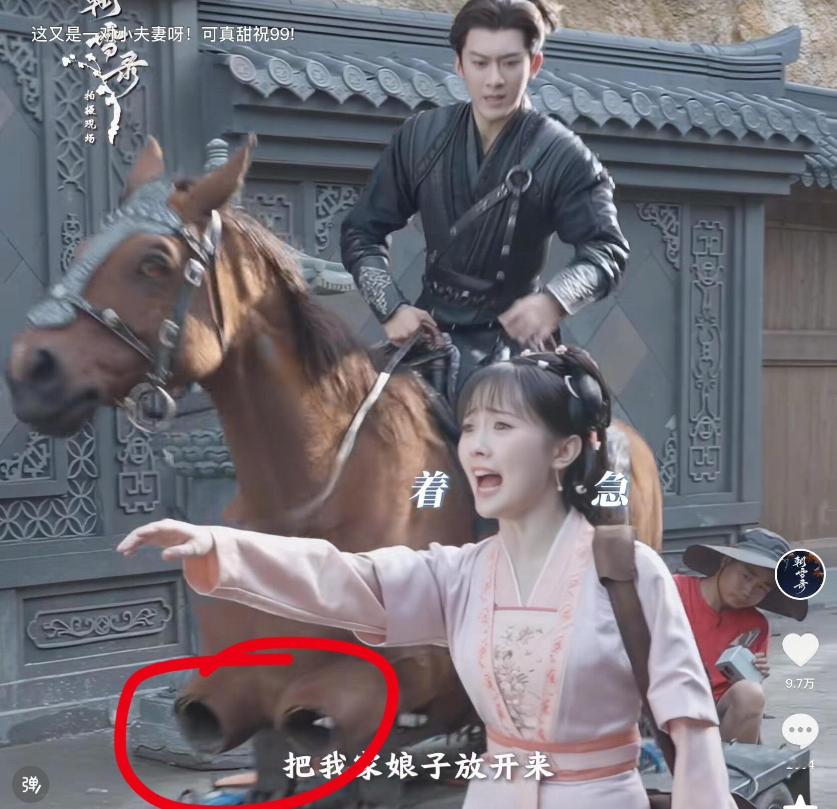朝雪录里这个马做得好真🤣 ​​​