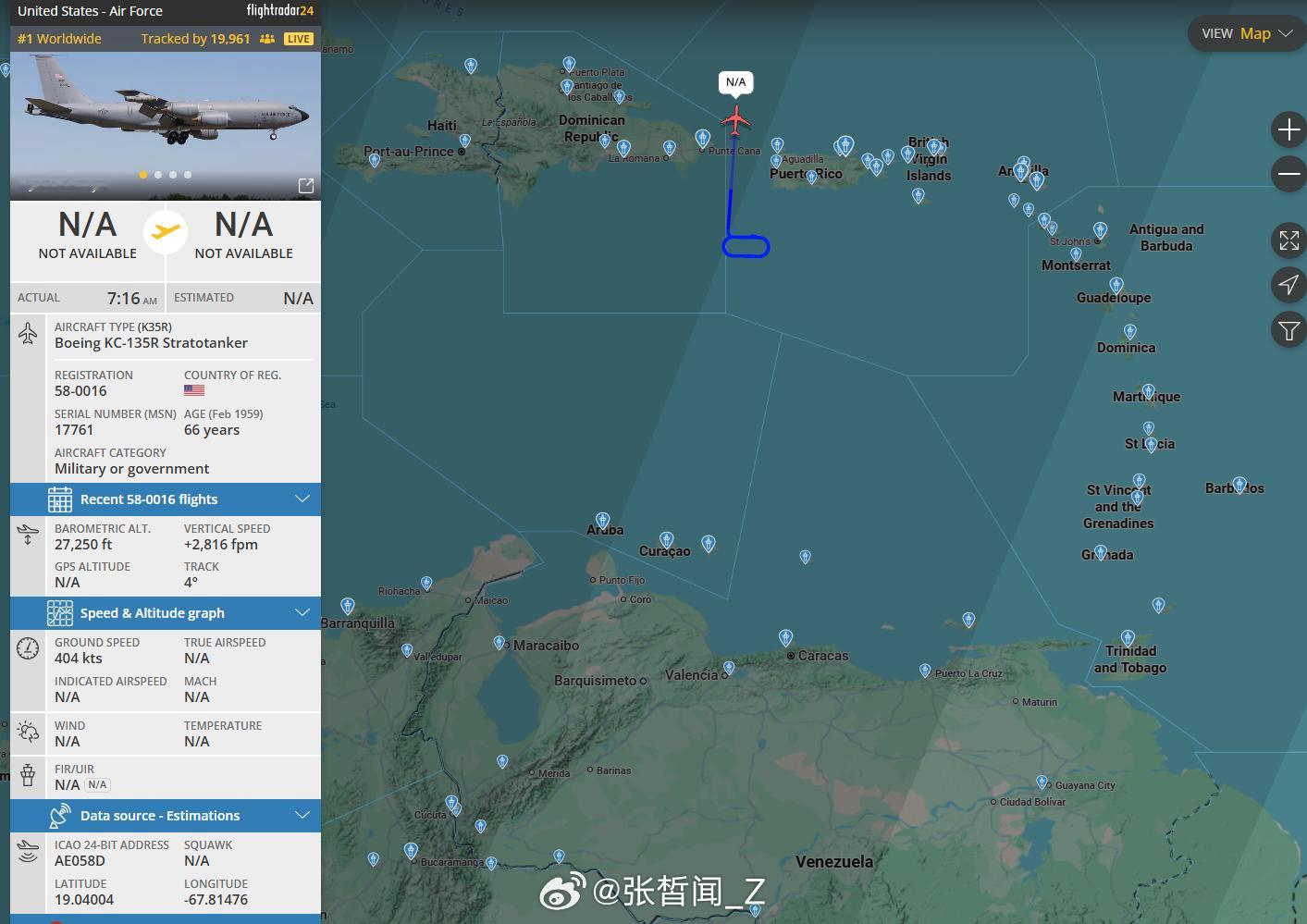 果然它一直搁着盘旋这，是有事发生~ 特朗普下令打击委内瑞拉境内目标