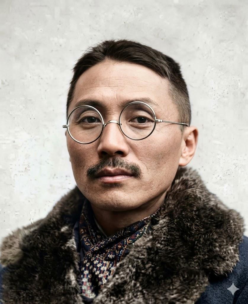 这张标准照是民国“暗杀大王”王亚樵的经典肖像，他是民国史上极具争议的传奇人物，被