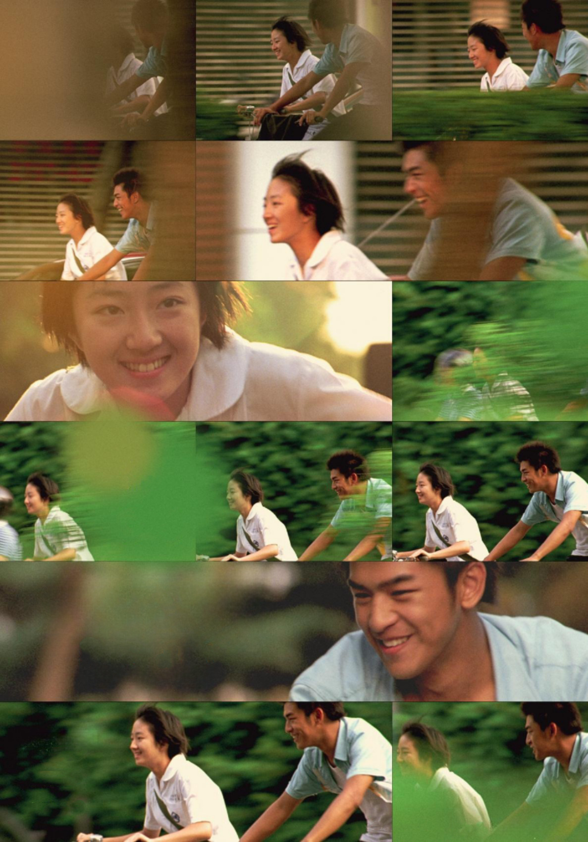 “还有多少回忆，藏着多少秘密。”2002年，桂纶镁与陈柏霖在《蓝色大门》中的一组