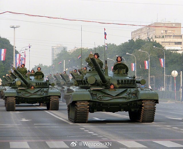 #兵器影像[超话]# 克罗地亚将向乌克兰转让 30 辆 T-84 坦克和 30 