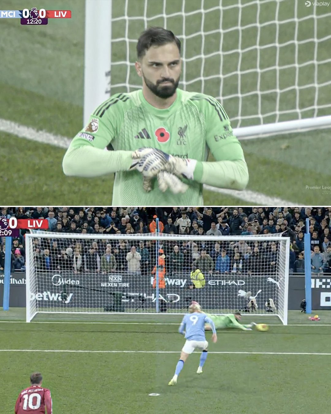 果然人在重要时刻，往往选择自己熟悉的方式，这个角度哈兰德被扑出三个点球了吧曼城v