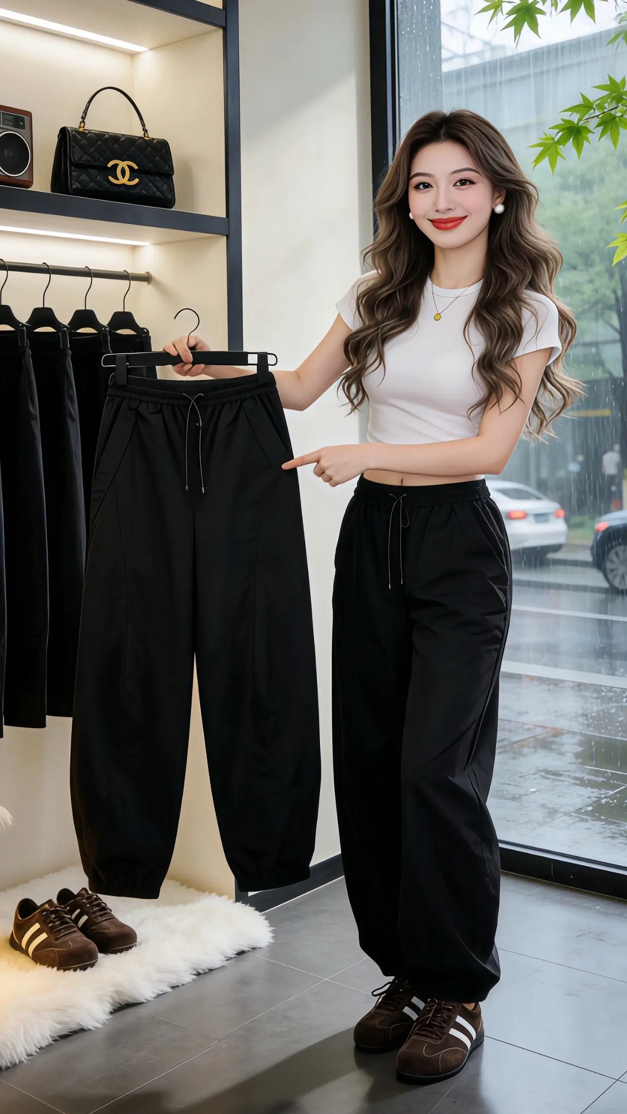 显瘦宽松休闲长裤 高颜值炸街女工装裤 一周穿搭潮裤 修饰腿型的裤子 早春穿搭