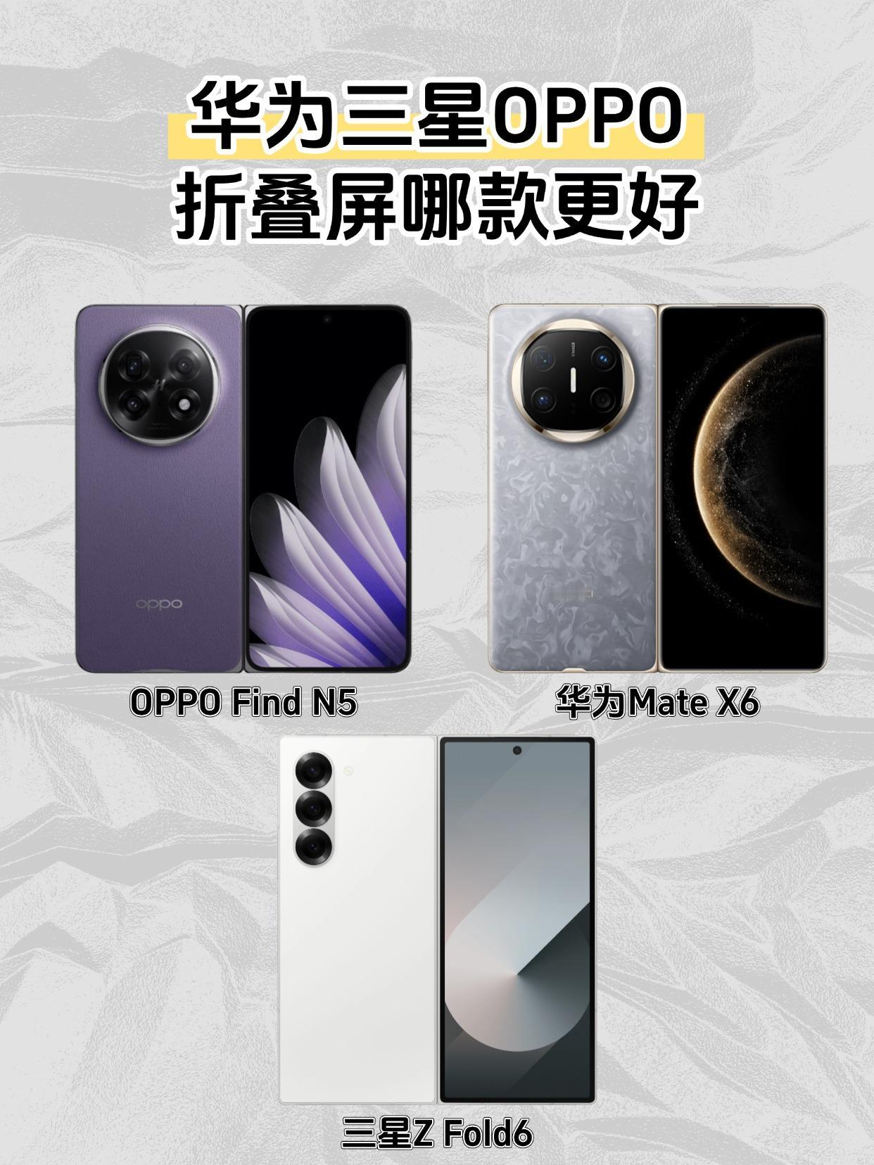 618换折叠屏，华为三星OPPO哪款更值得入？

最近618，朋友打算换折叠屏试