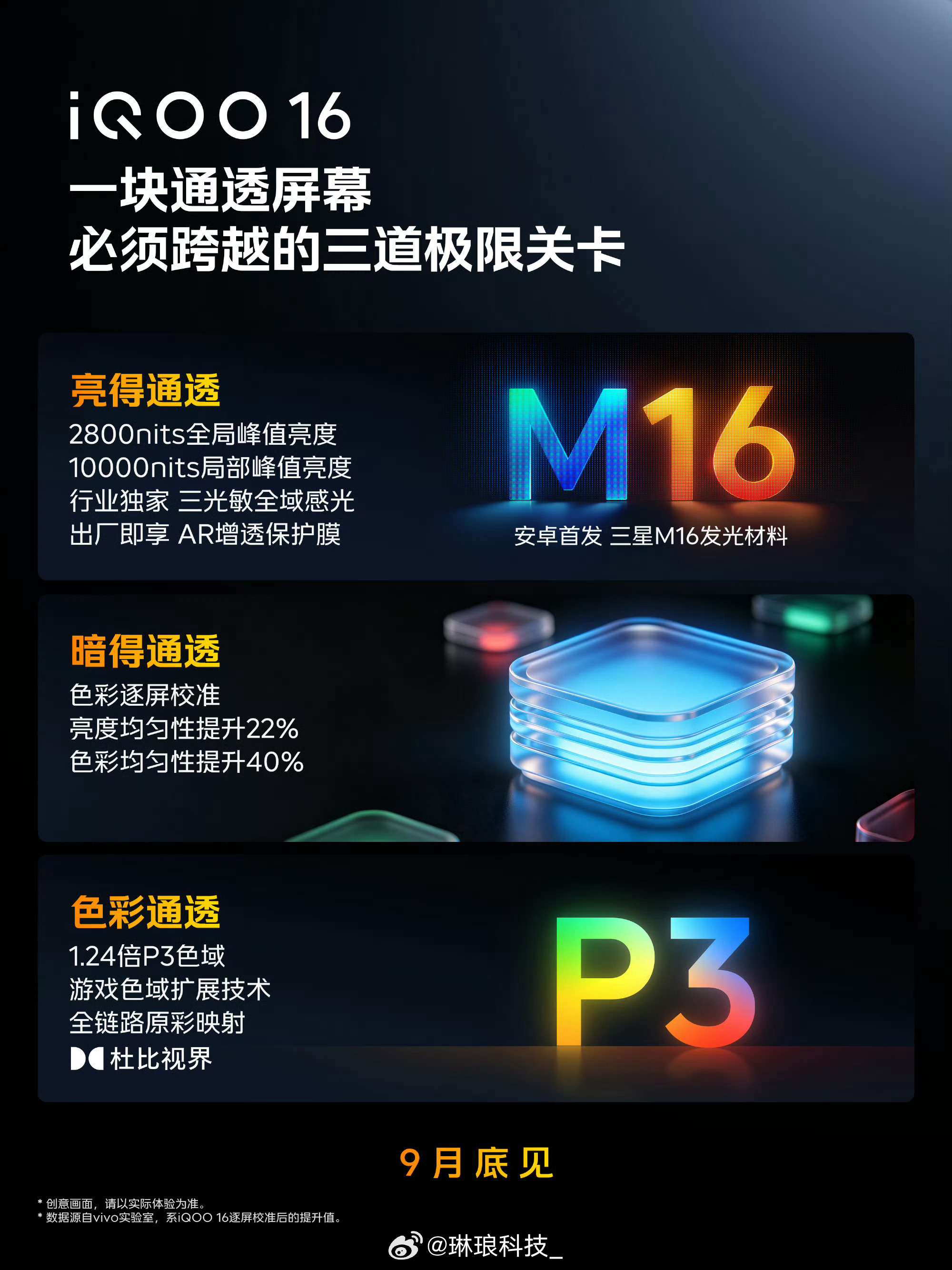 iQOO16三星珠峰屏来了，和三星显示深度研发，2K 165Hz，兼顾通透、高刷