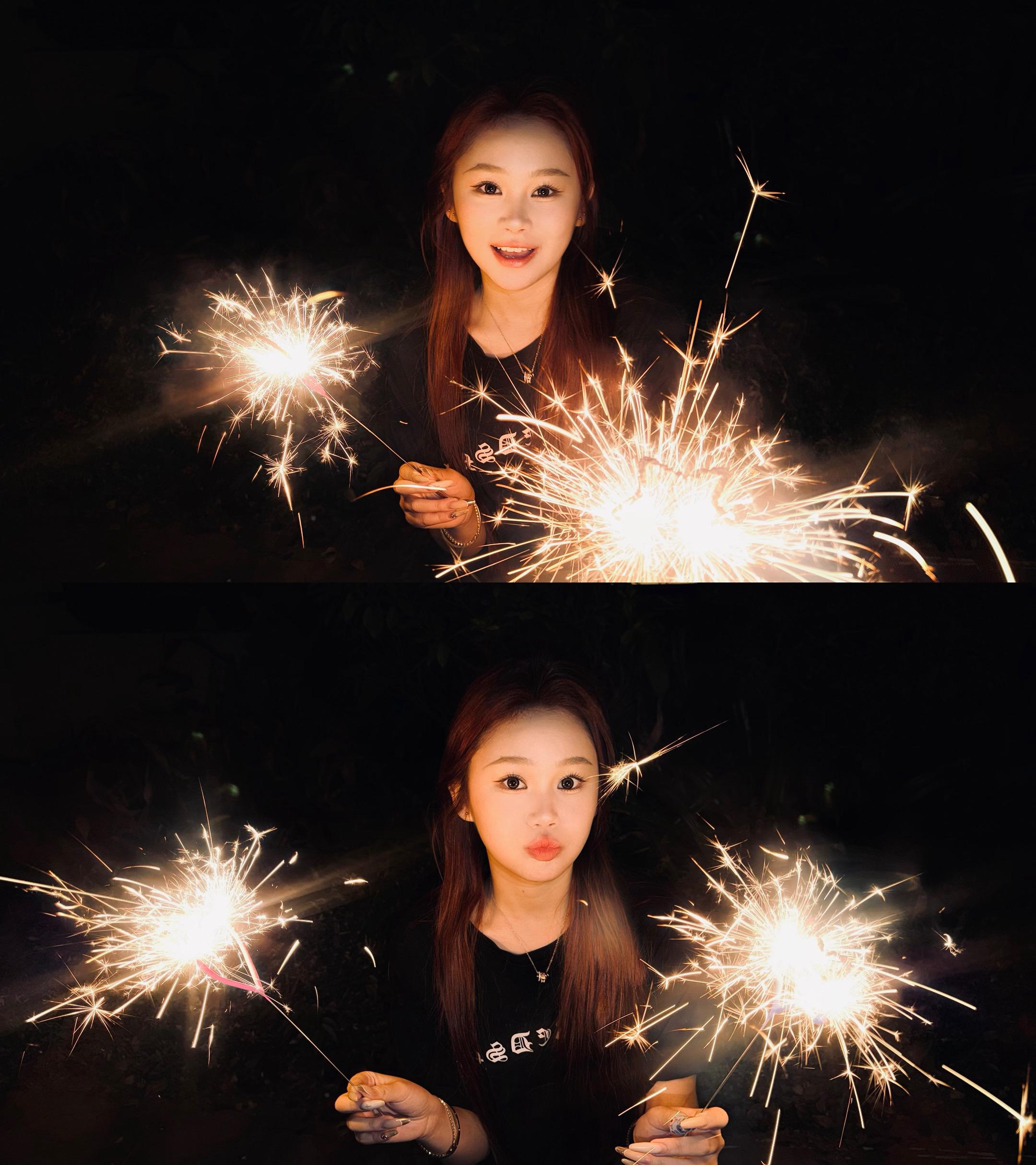 烟花很美🎆。我猜今年我会更幸福