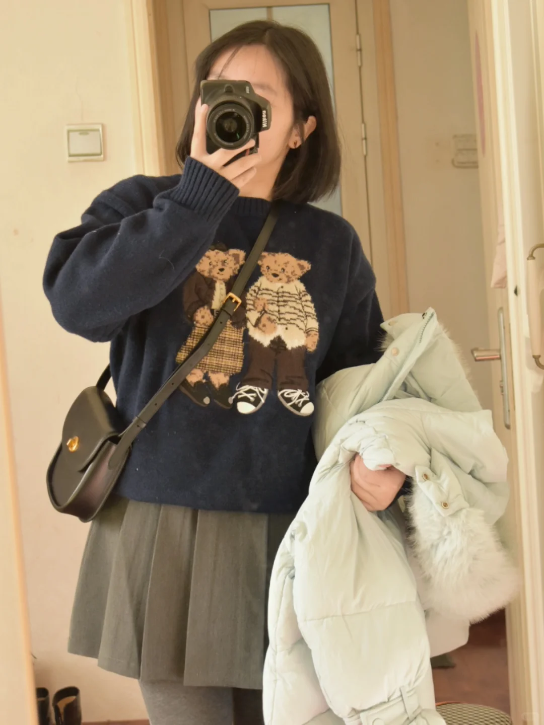 秋冬穿搭！今天分享一件可爱小熊毛衣🧶