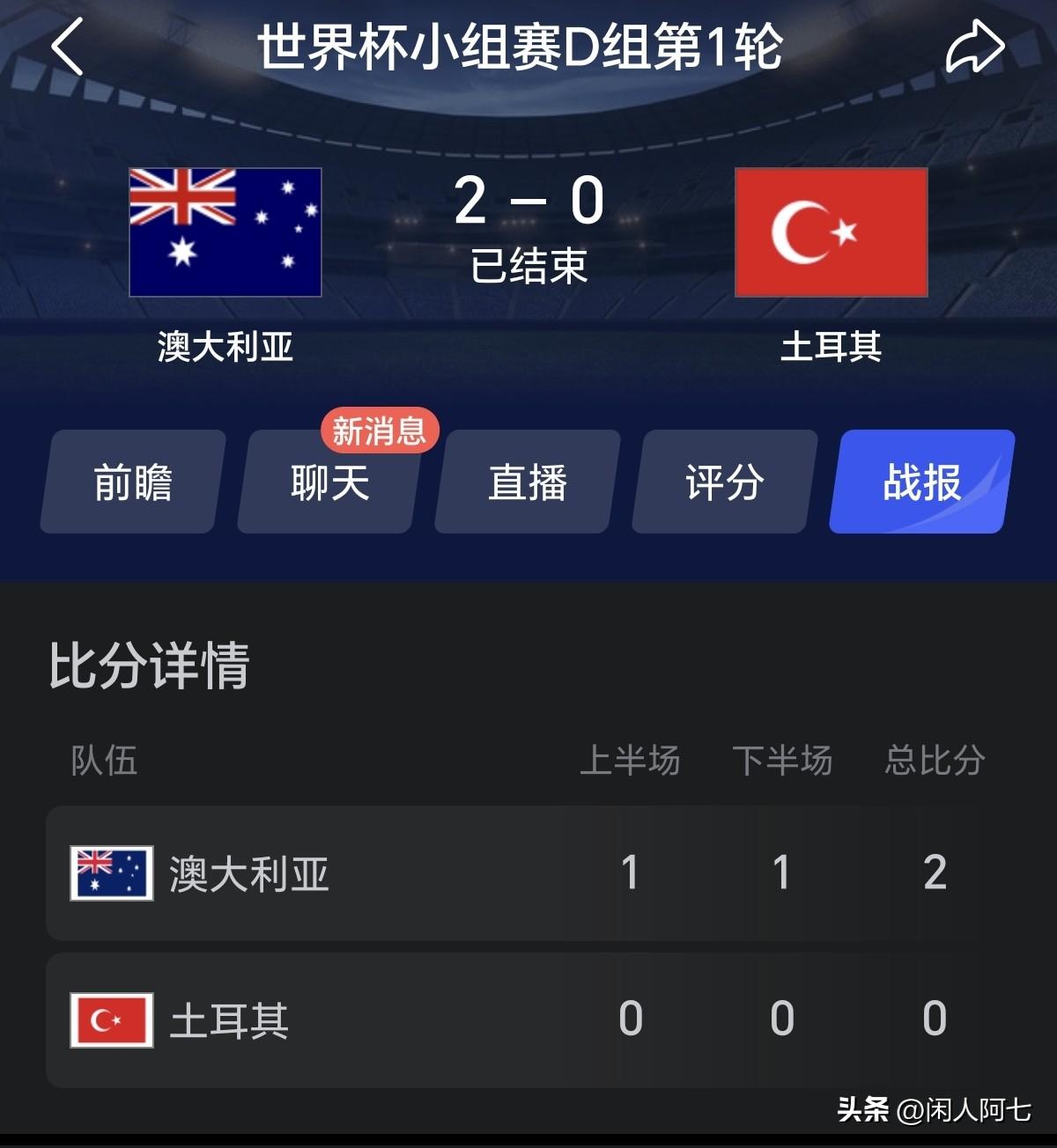 是亚洲足球变强了还是世界足球变弱了？
袋鼠军团从来都是在亚洲混的，结果2：0拿下