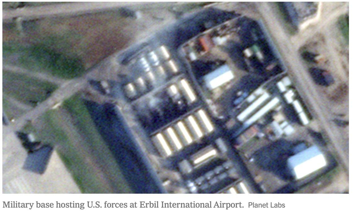 纽约时报对卫星图像和经核实的视频进行分析后发现，伊朗已对海湾地区至少六处美国军事