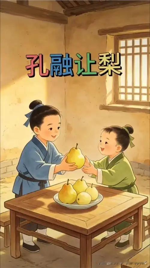 孔融，字文举，孔子二十世孙，建安七子之一。他四岁让梨，少年成名，青年到中年，曾任