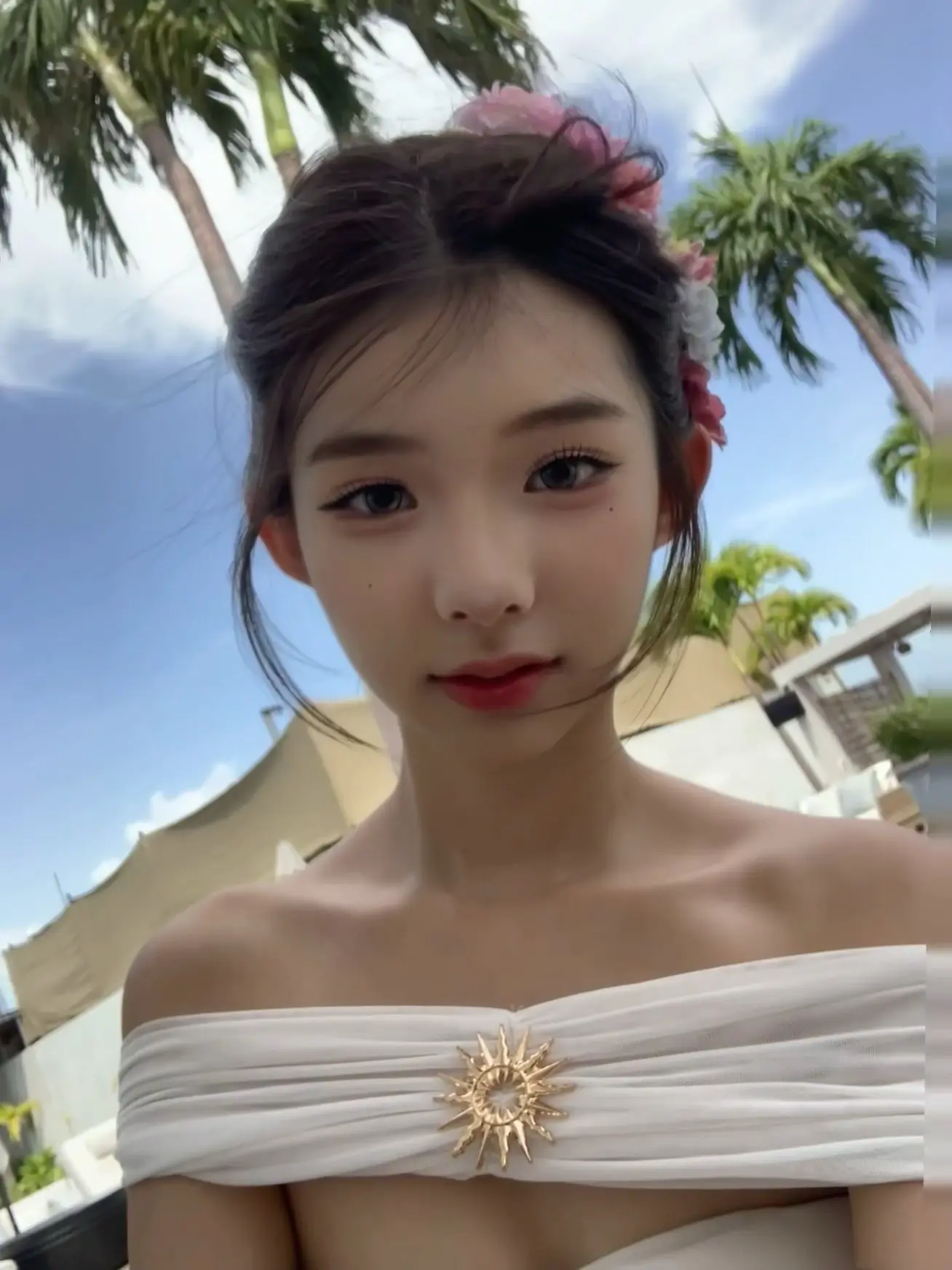 加勒比海边的微笑