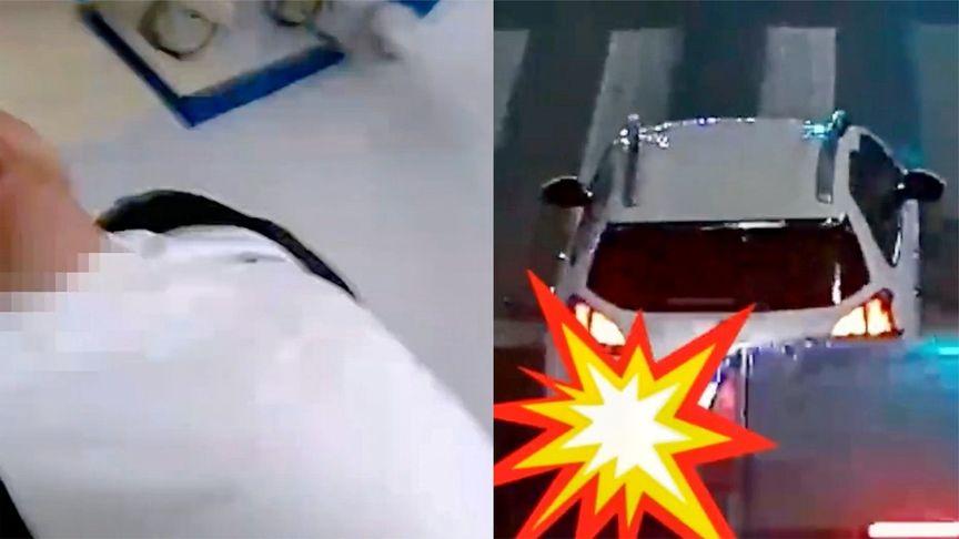 【男子醉驾撞车逃逸，被抓后躺地耍赖还叫嚣：你不弄我，我看不起你】7月10日，@公