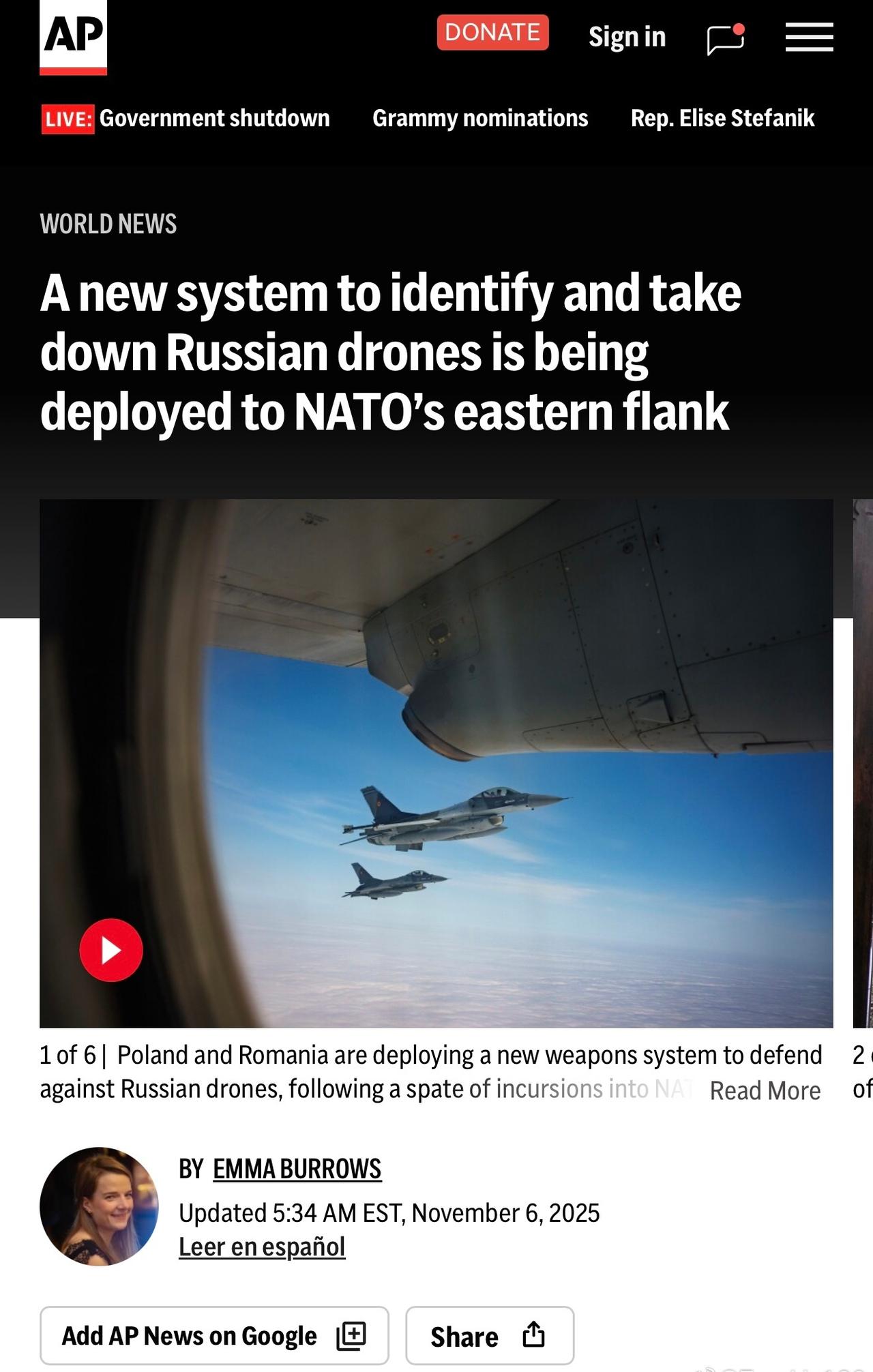 美聯社：波蘭和羅馬尼亞正在部署一種新型武器系統來防禦俄羅斯無人機
美國 Mero