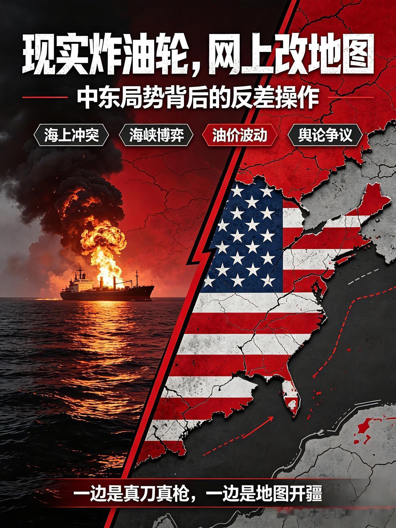 现实中炸油轮，网络上圈粉无数！特朗普这波“抽象”操作，把中东彻底点炸了

8号美