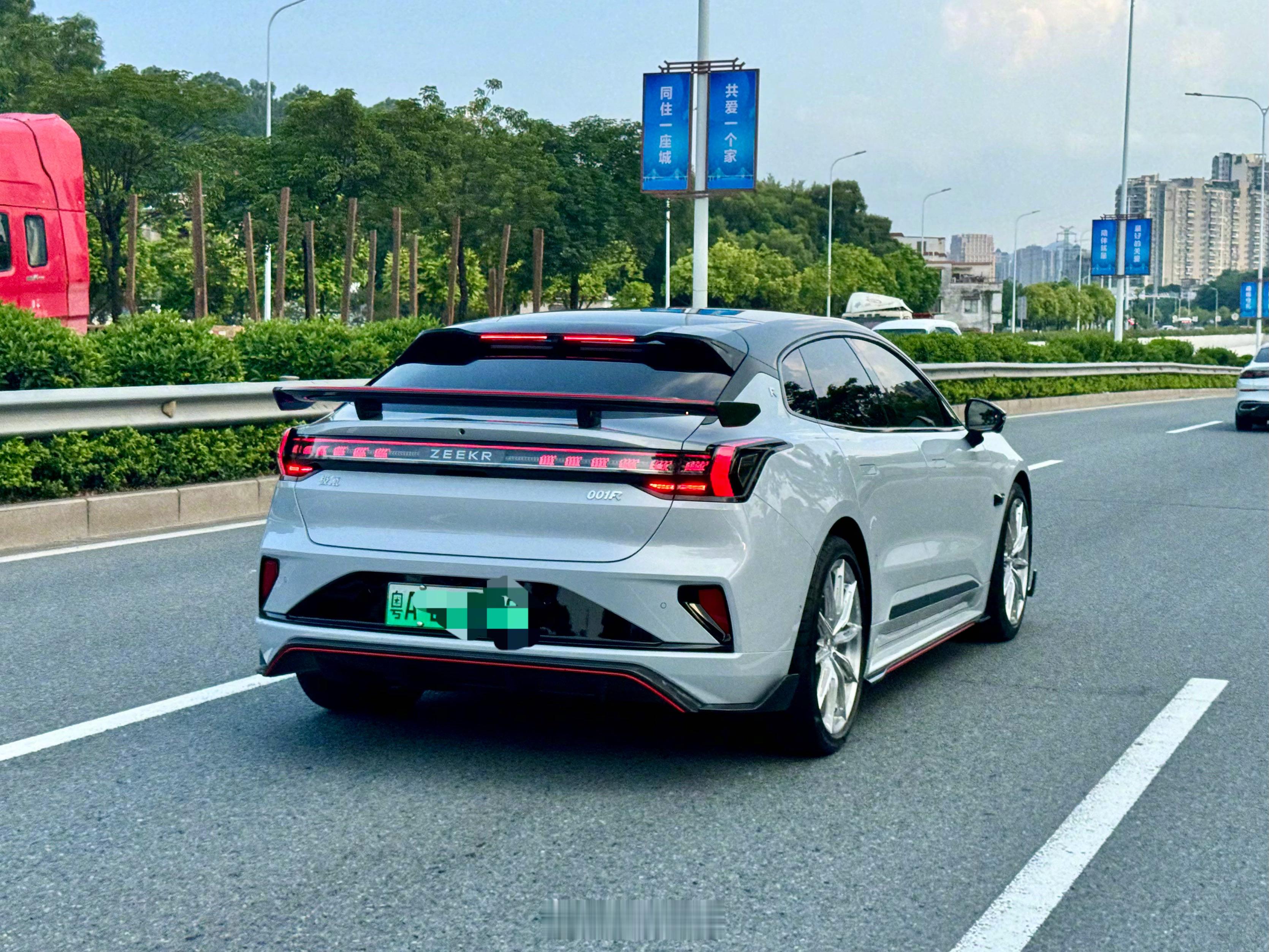 80万的极氪001，第一次见到野生的[吃瓜][吃瓜]据说车主是车友群群主[dog