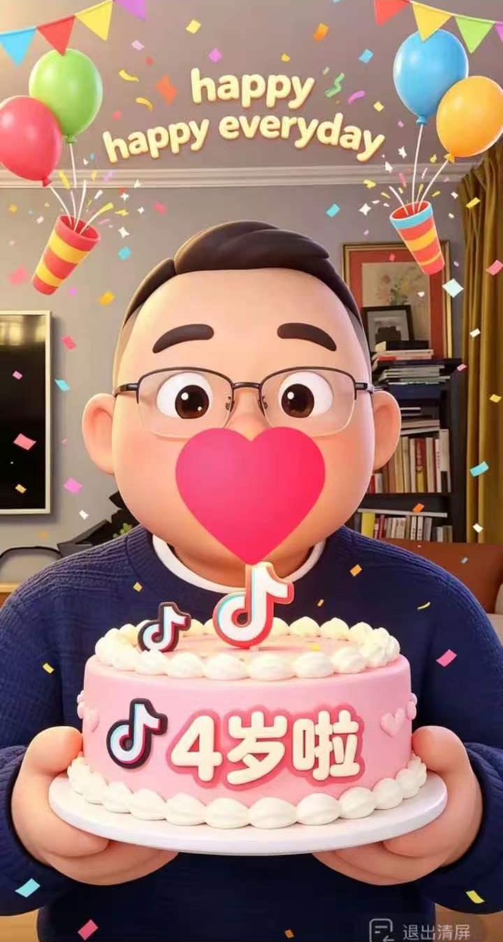 德云社的著名主播郑好今天四周年。什么四周年？满四周岁吗？不是。结婚四年了吗？也不