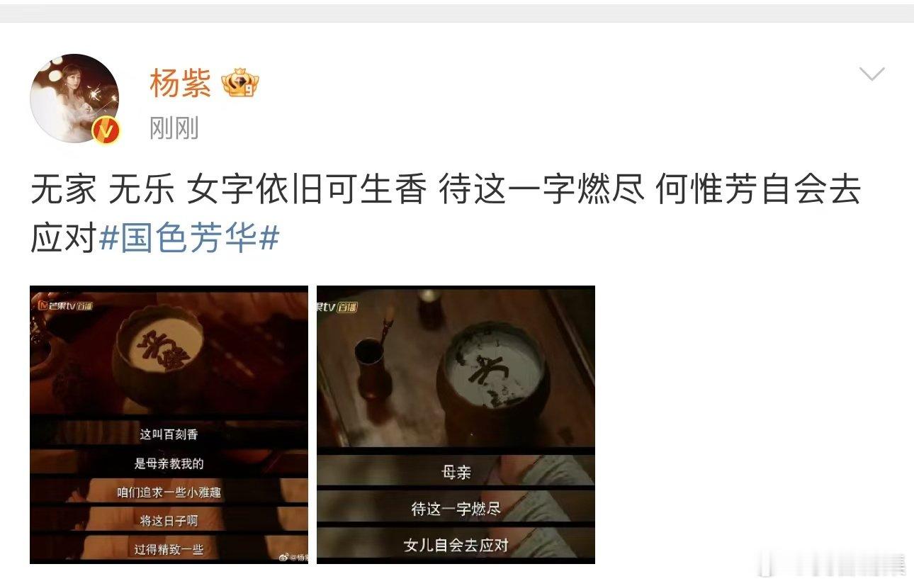 杨紫自会去应对无家无乐   杨紫何惟芳无家无乐   就是啊！！！ 