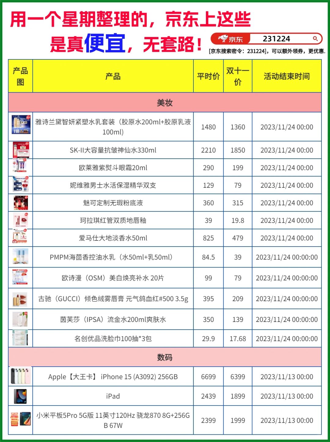 拒绝套路，11.11这些东西才值得买，便宜到尖