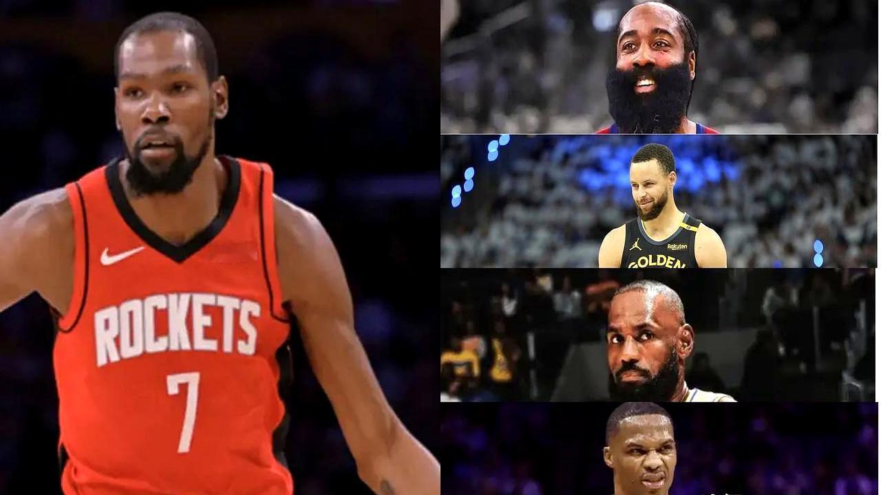 37岁的杜兰特，赛季总分1326。41岁的詹姆斯，804分。
 
翻开技术统计，