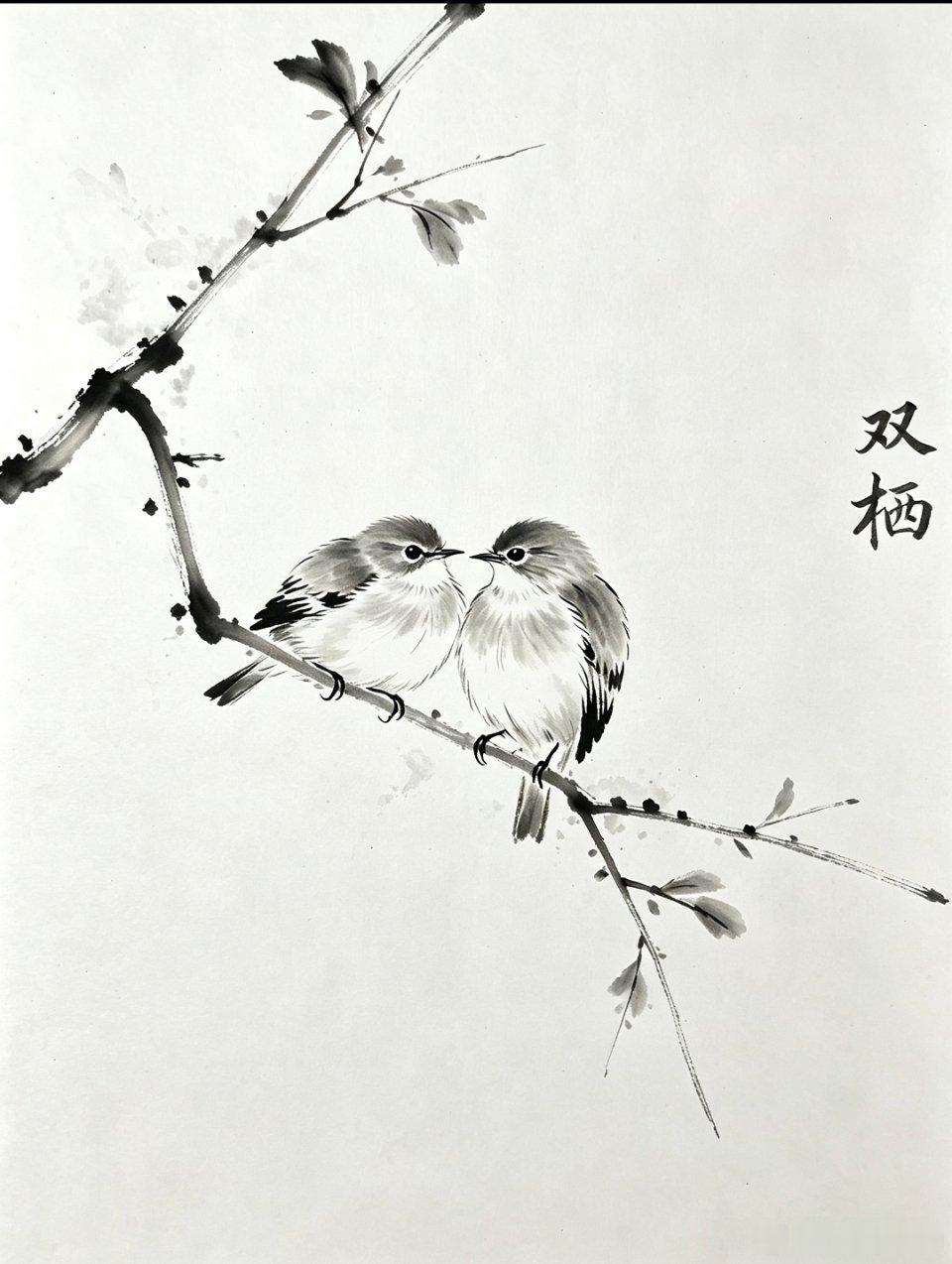 双栖，花间，相望🐦 ​​​