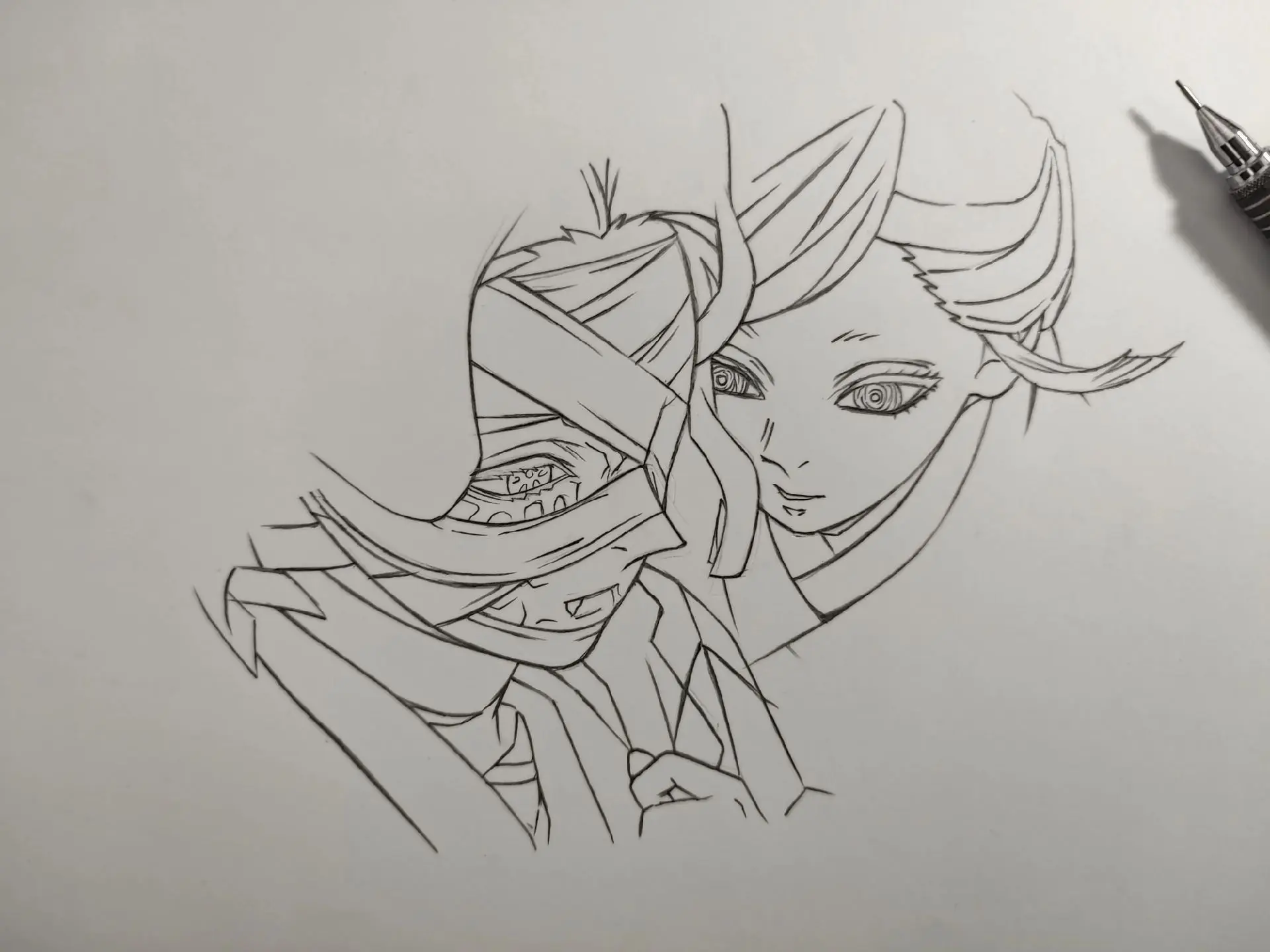 “天音，一直以来，真的非常谢谢你” 马克笔手绘绘画工具：威思立一代马克笔