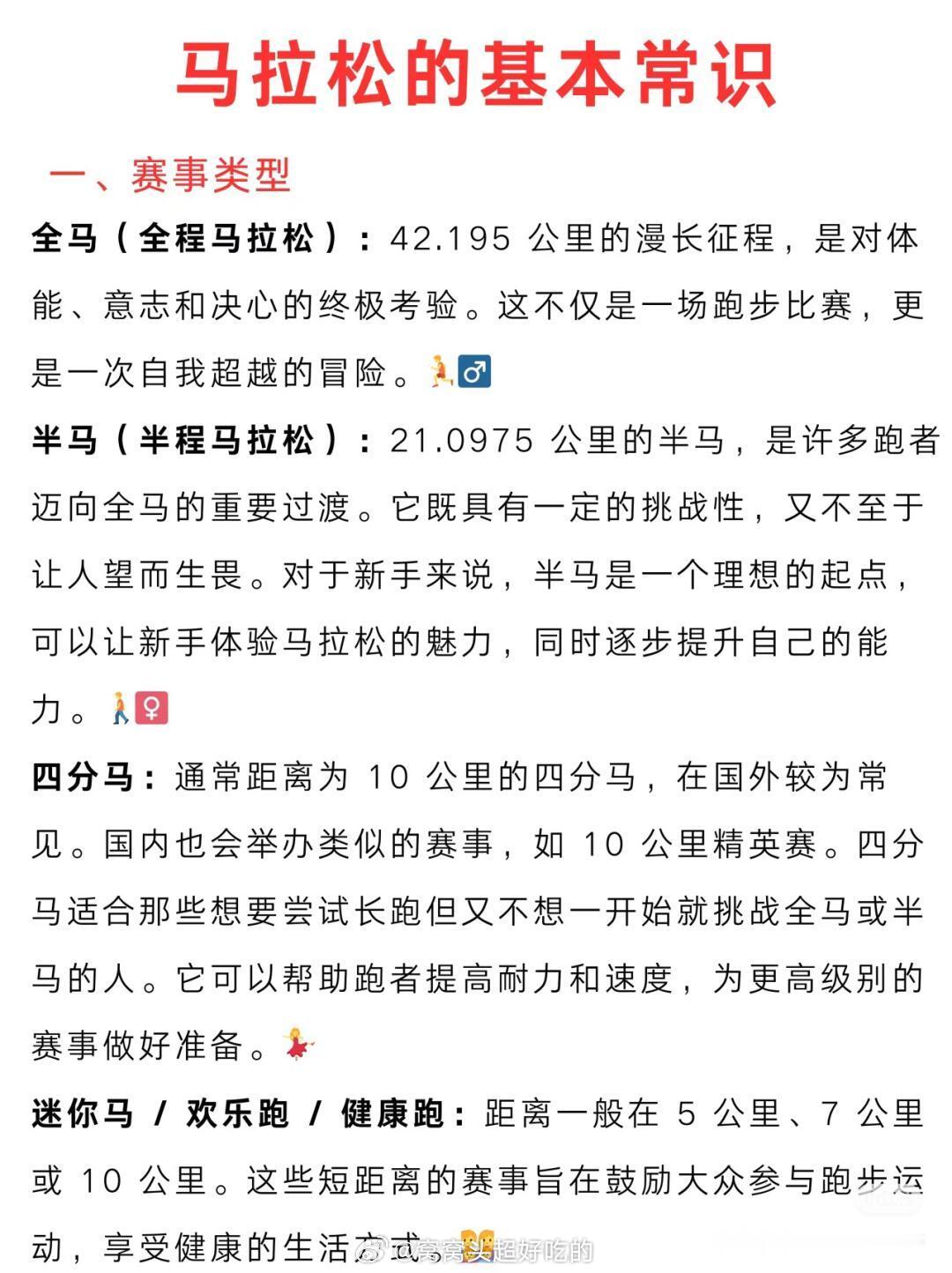 励志博主挑战365天一天一个全马来看看马拉松的小知识原来这么多专业名词啊。全马半