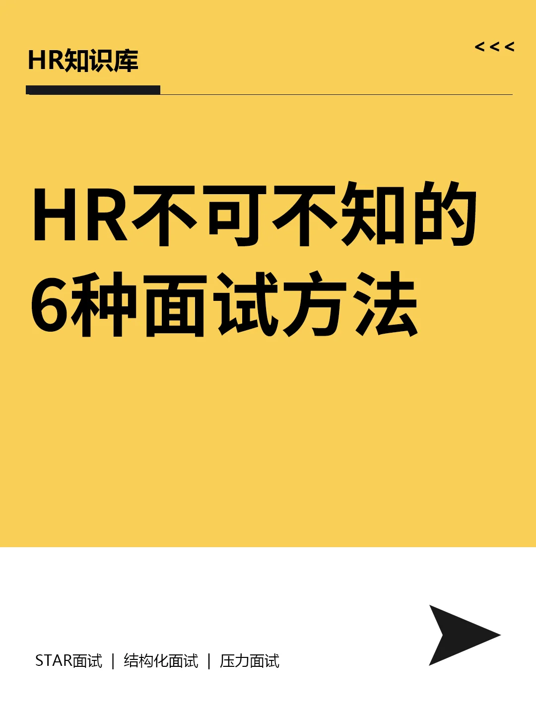 HR干货 | HR不可不知的6种面试方法