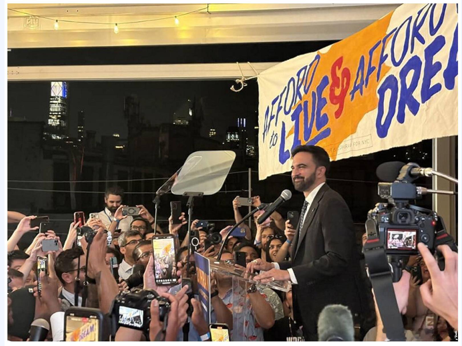 川普知道结果后抨击是疯子! 34岁马姆达尼当选纽约市长 创造了“3个纪录”精通社