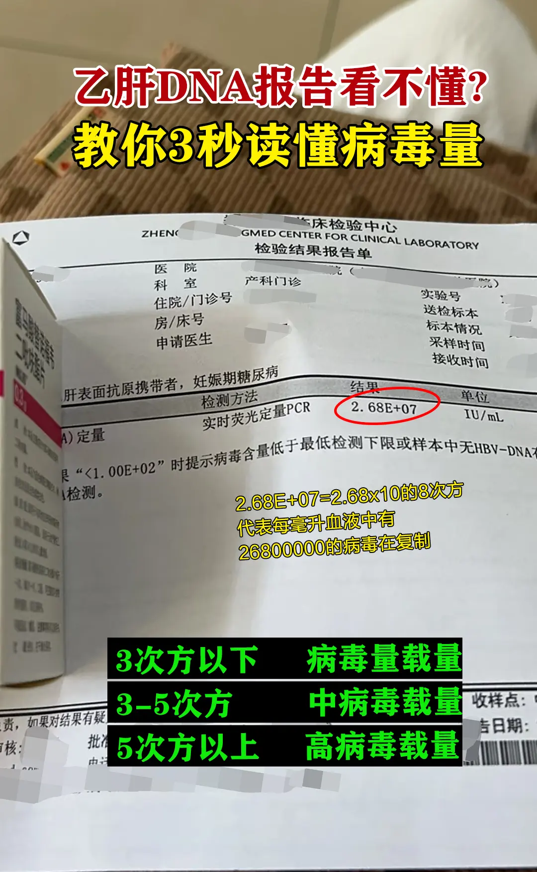 拿到乙肝病毒定量报告，看着上面的数字和“E+”符号就头大？别慌，看完这...