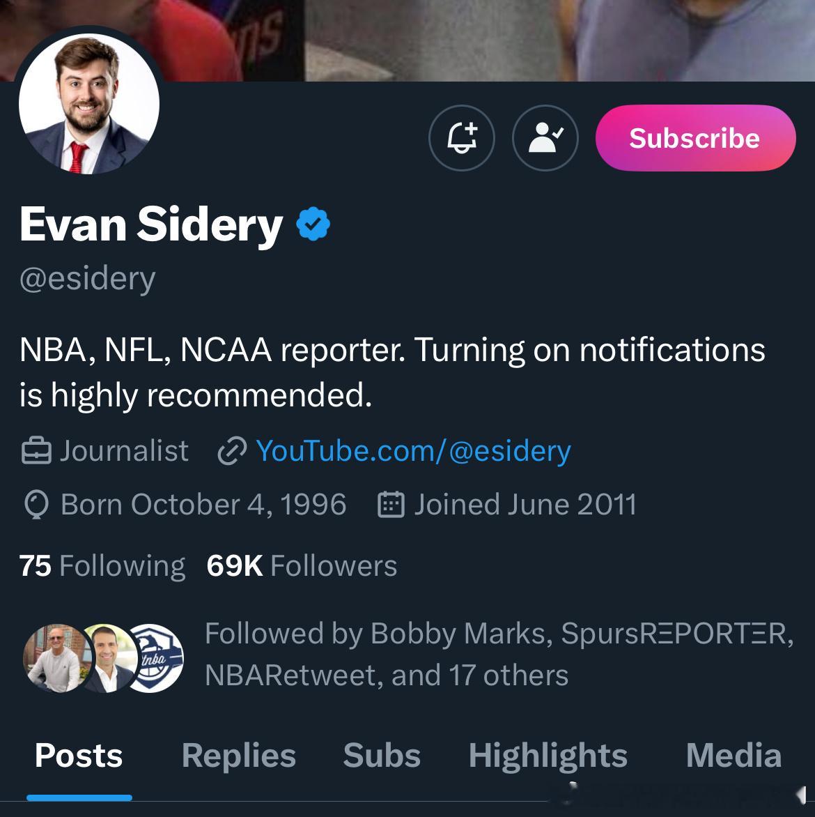 我其实很早就发现这个Evan Sidery这个记者，发内容特别勤快，风水草动，转
